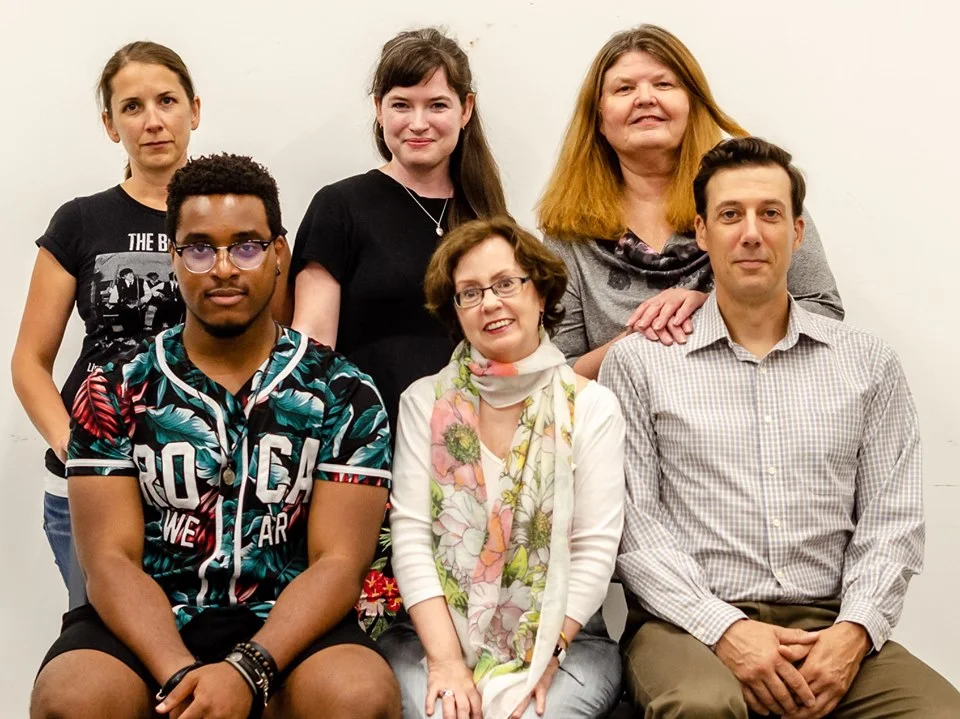 Kerrie Lamb, Alex Saul, Mickey Brown, Holm Bradwell and Davis Okey. Directed by Maureen Lukie (centre). Photo credit: Thomas Kowal