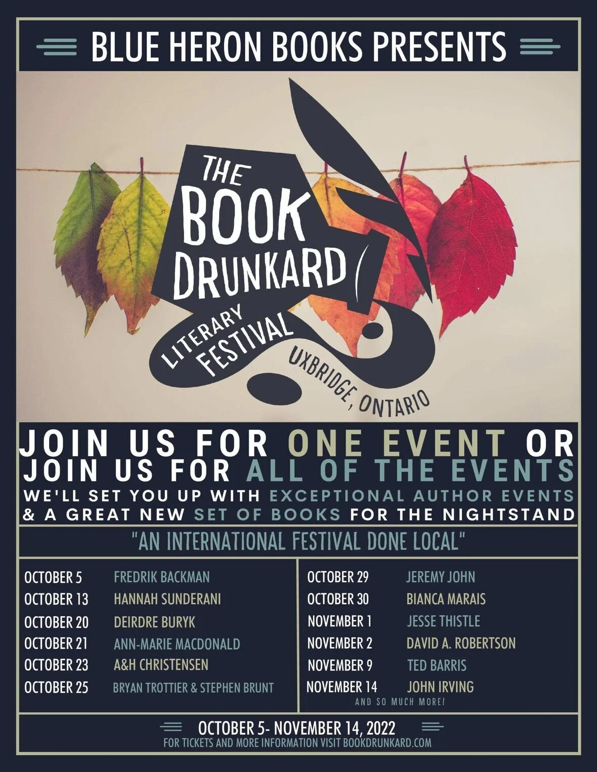 Uxbridge Book Drunkard Festival returns to in-person