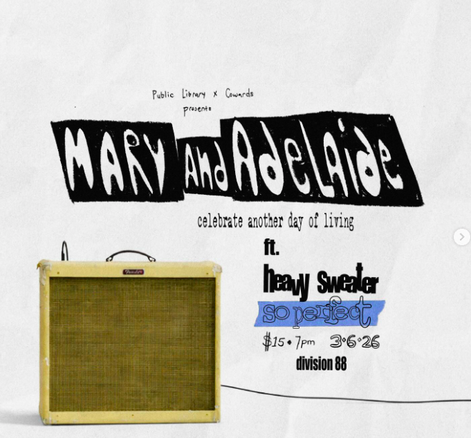 Indie rockers Mary &amp; Adelaide play Division 88 in Toronto March 6