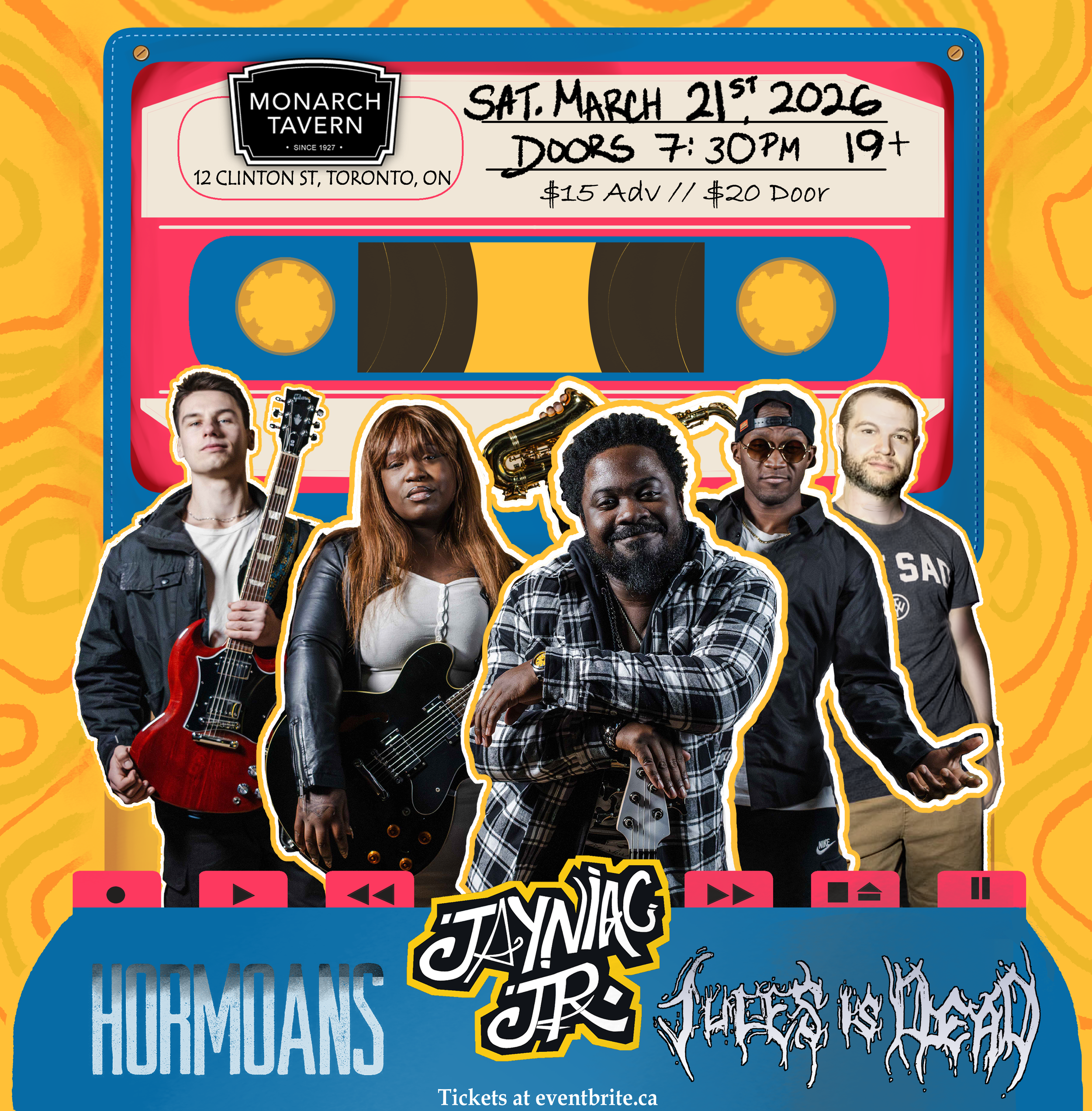 Genre busting ska rock band Jayniac Jr. plays Monarch Tavern Mar 21