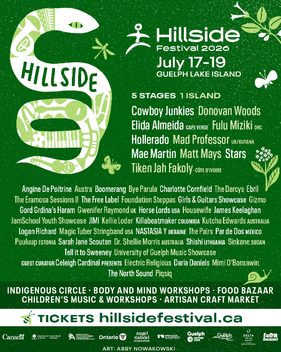 Hillside 2026 - Tier 1 tickets close Mar 31, Cowboy Junkies, Donovan Woods headline 