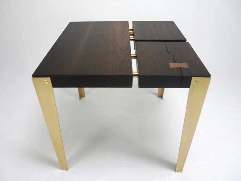 "CONECT" European Black Oak side/coffee table