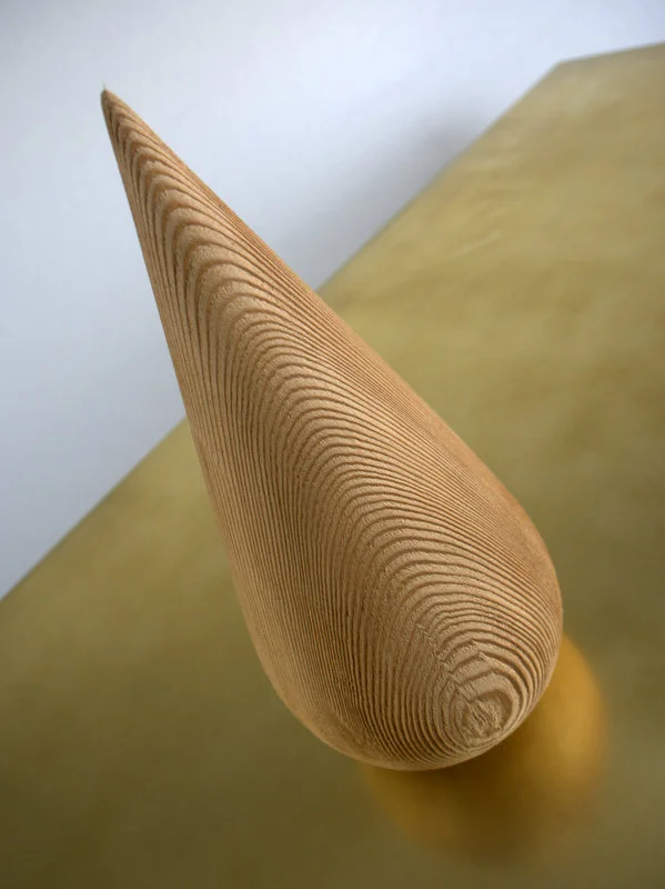 "TEAR DROP" Sculpture raw finish