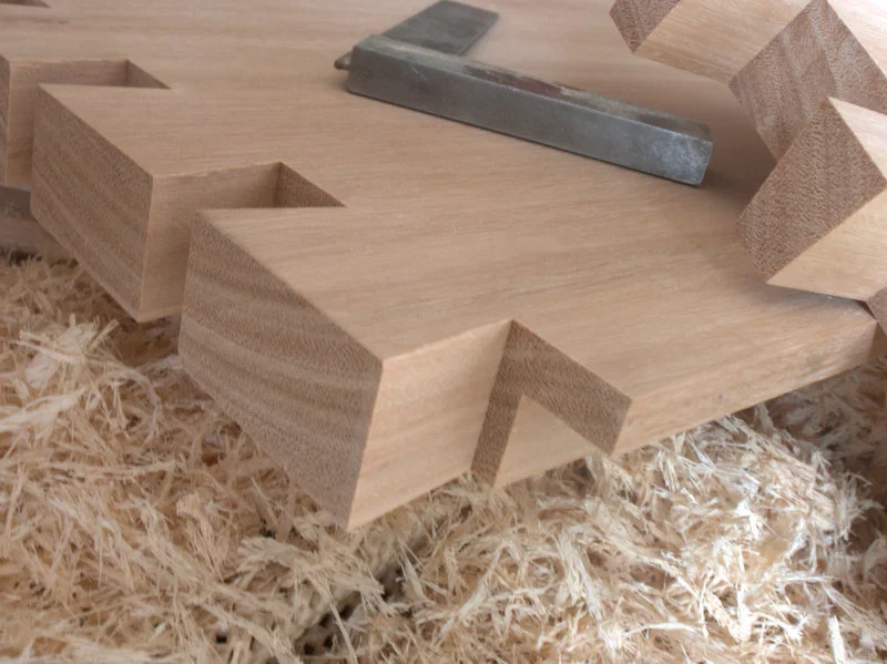 Dovetails in progress 