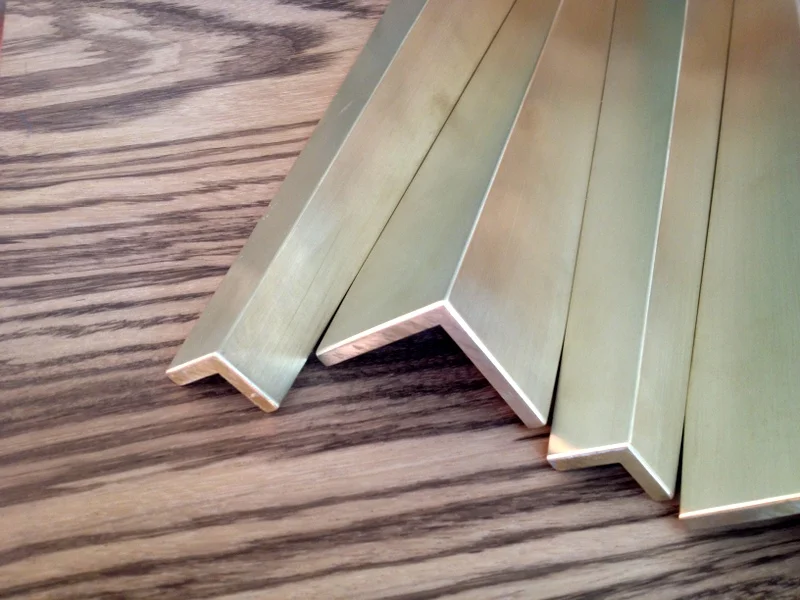 Hand made brass legs in production 