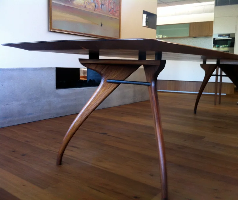 Contemporary Tasmanian blackwood dining table
