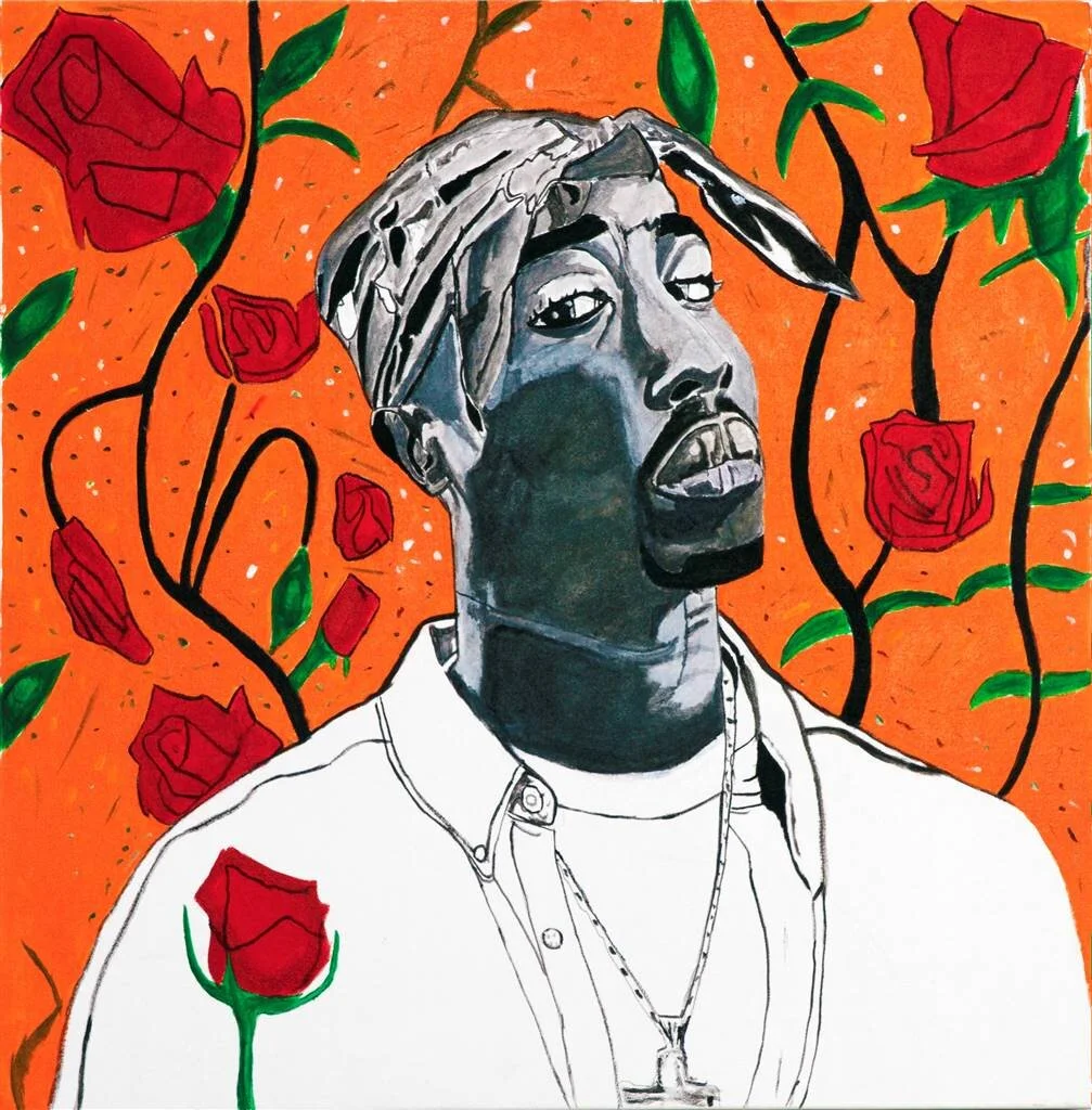 The Rose That Grew From Concrete (Series)Tupac ShakurAcrylics on Canvas 30 x 30