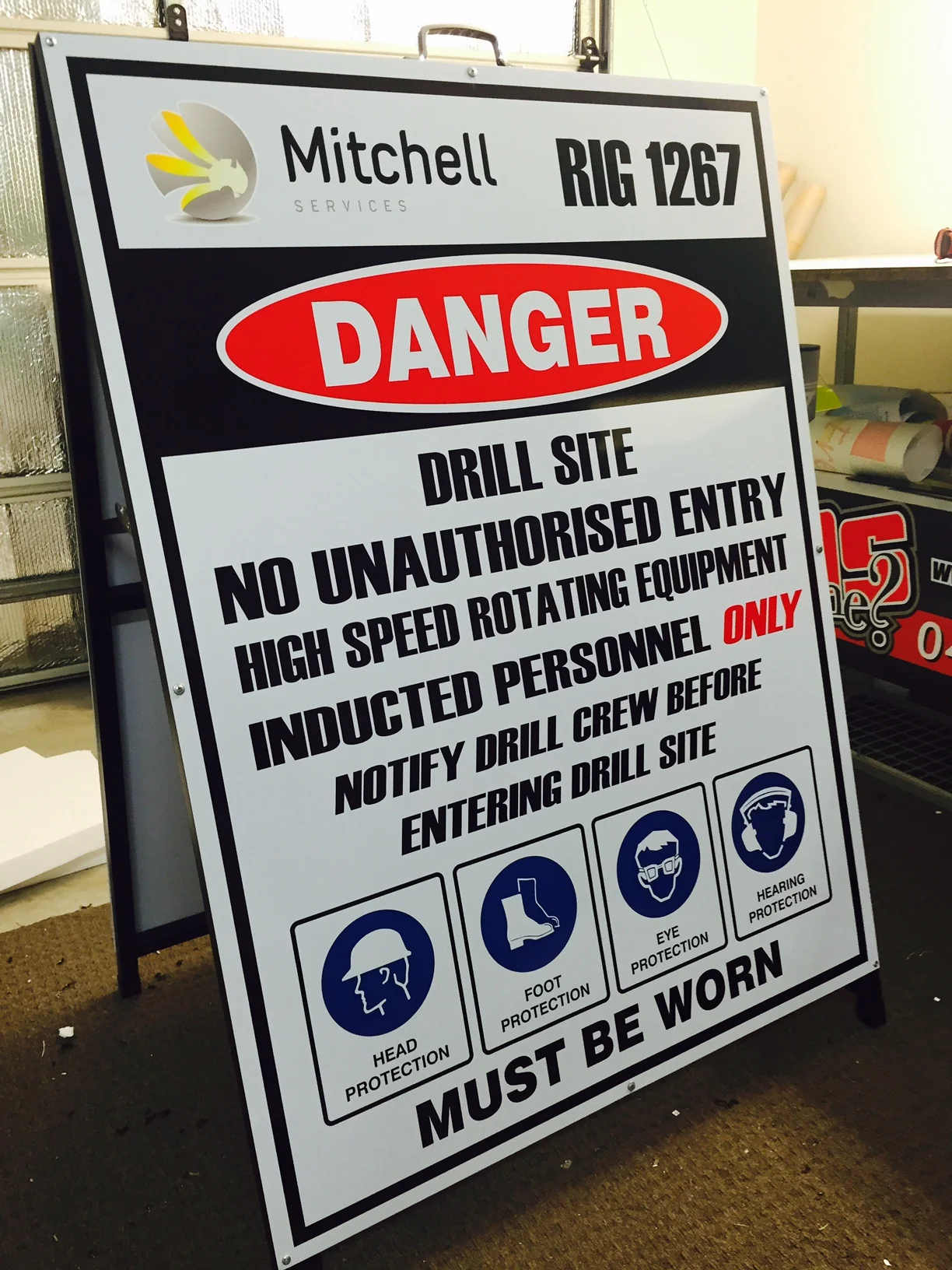 Mine Spec Signs Hi Vis Signs PPE Signage 3M Reflective Mine