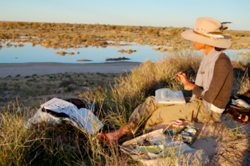 One of Australia's leading artists, Jo Bertini has been working on a ten year project with Australian Desert Expeditions in the most remote and inaccessible regions of Australia's deserts. Her preoccupation is how the land, or landscapes affect people.