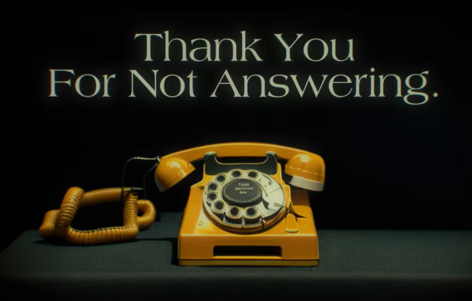Thank you for not answering