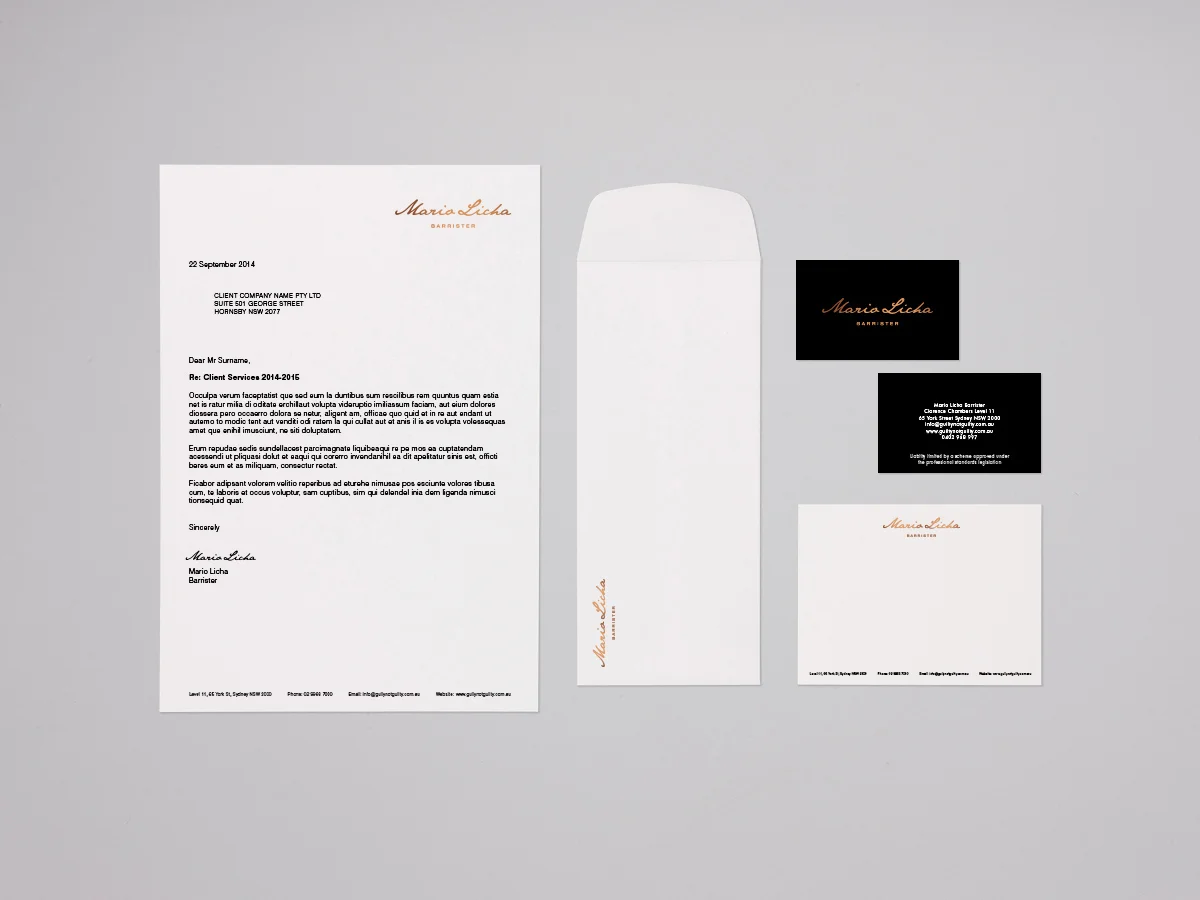 Business stationery design with premium printing