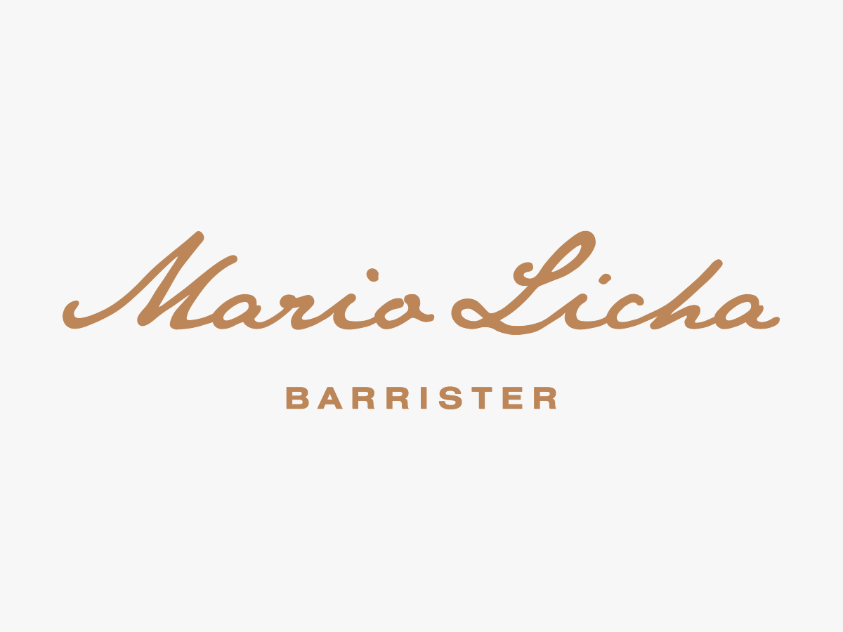 Logo design for Mario Licha Barrister