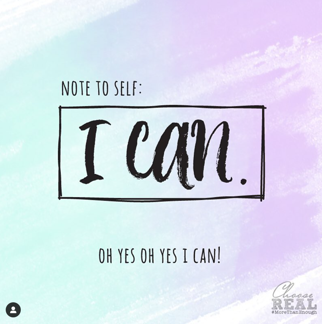 Note to Self: I CAN