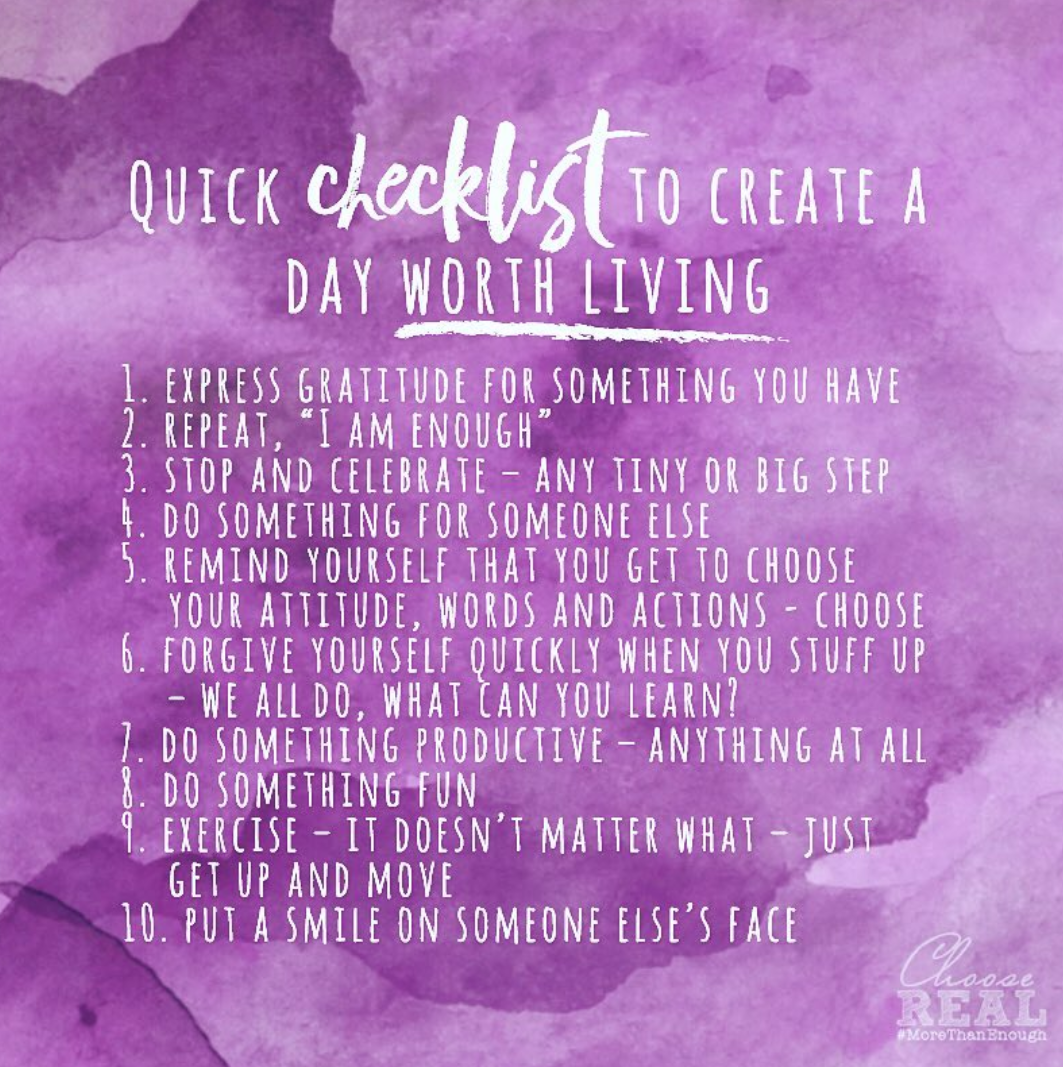 Create A Day Worth Living