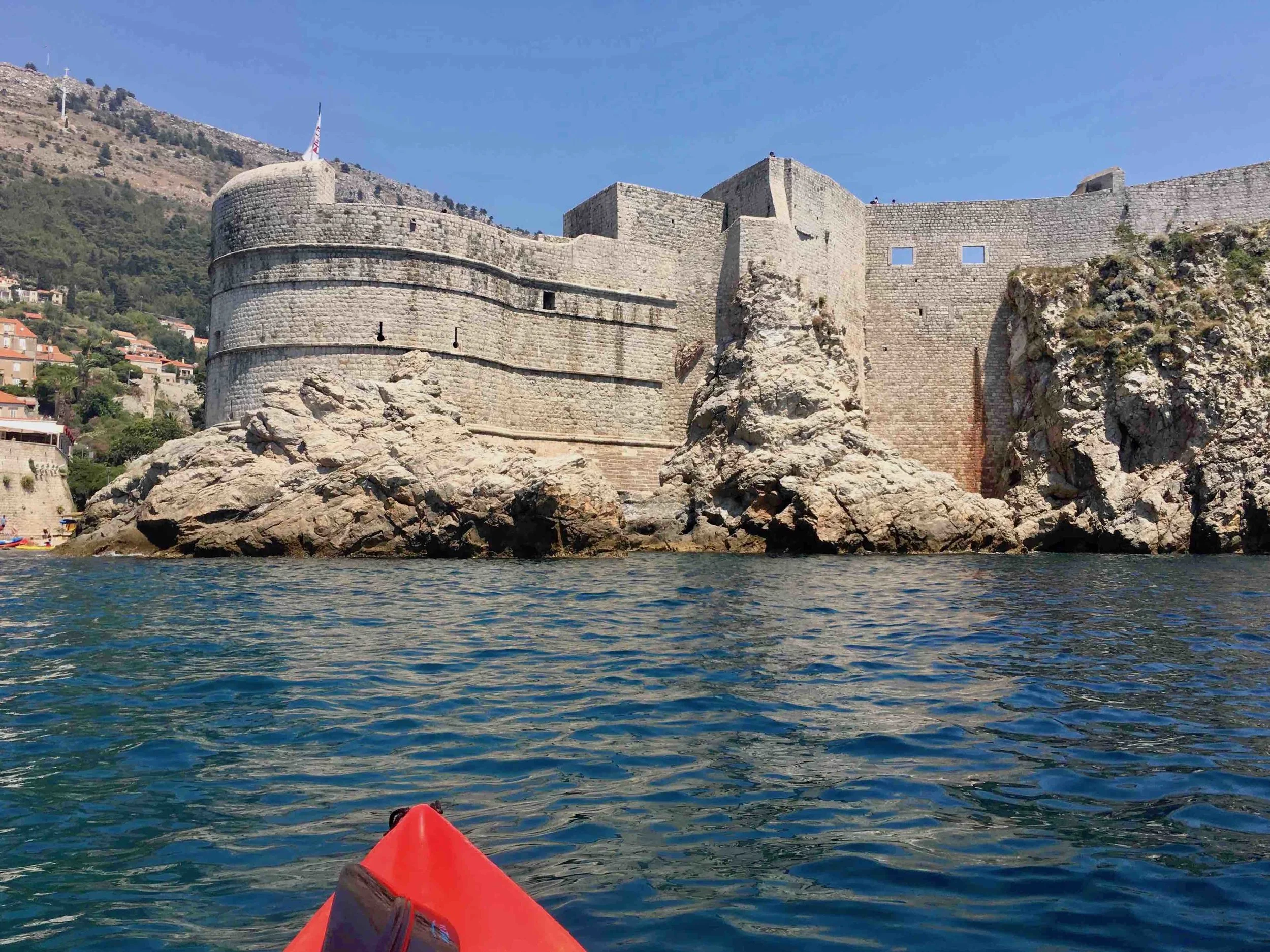 Paddling into Old Town Dubrovnik