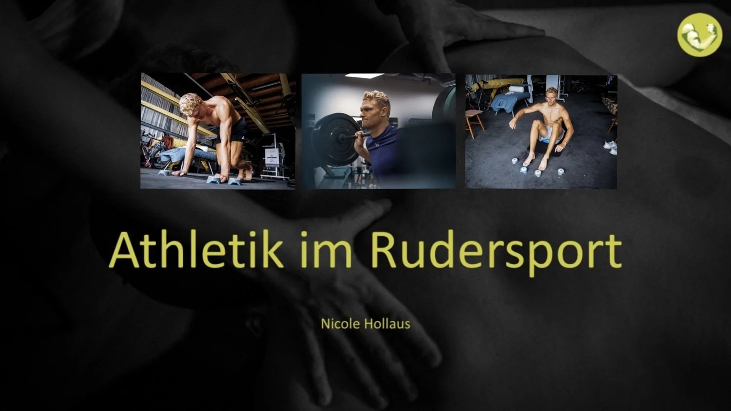 Nicky referiert beim Bayerischen Ruder-Verband.