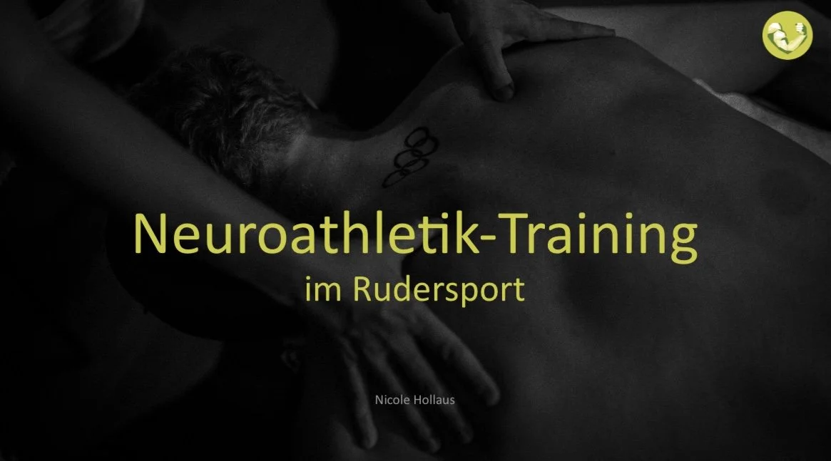 Nicky hält Vortrag vor medizinischem Team des Deutschen Ruderverbandes