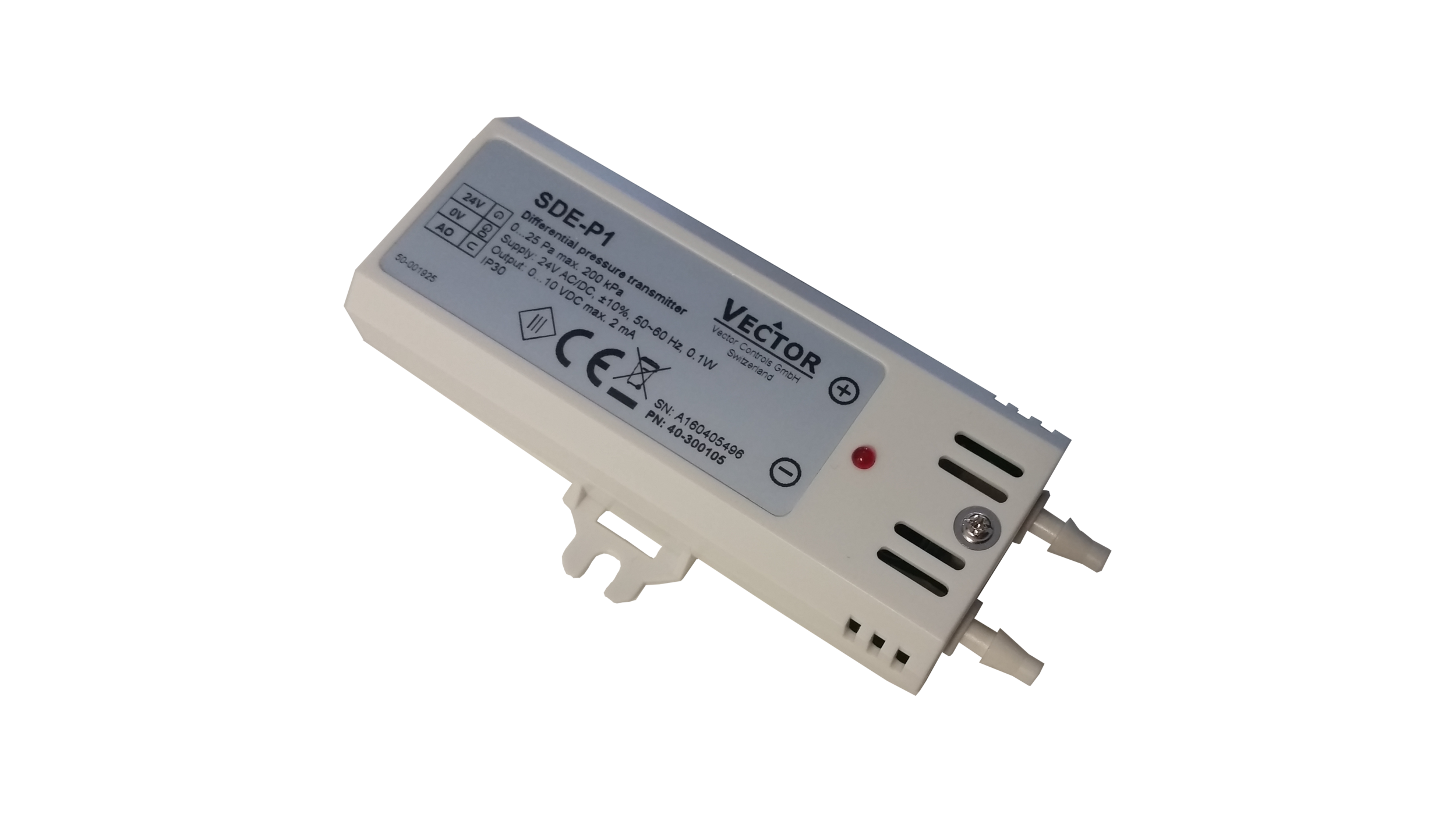 Vector SDE-P2 Differential Pressure Transmitter 0-500 Pa