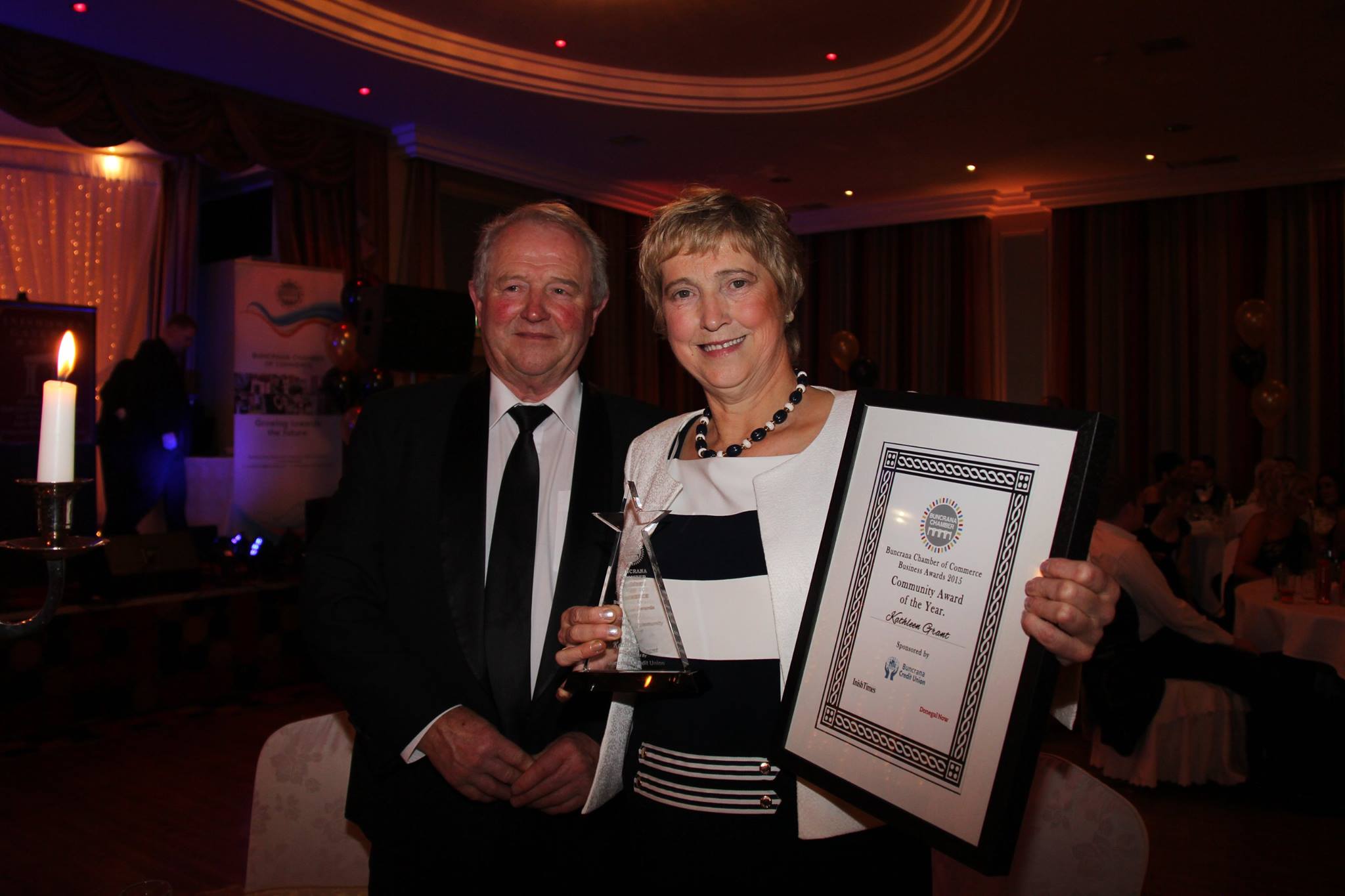 Community worker Kathleen was overjoyed with her award