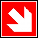 Pictogramme incendie directionnel