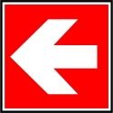 Pictogramme incendie directionnel