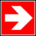 Pictogramme incendie directionnel