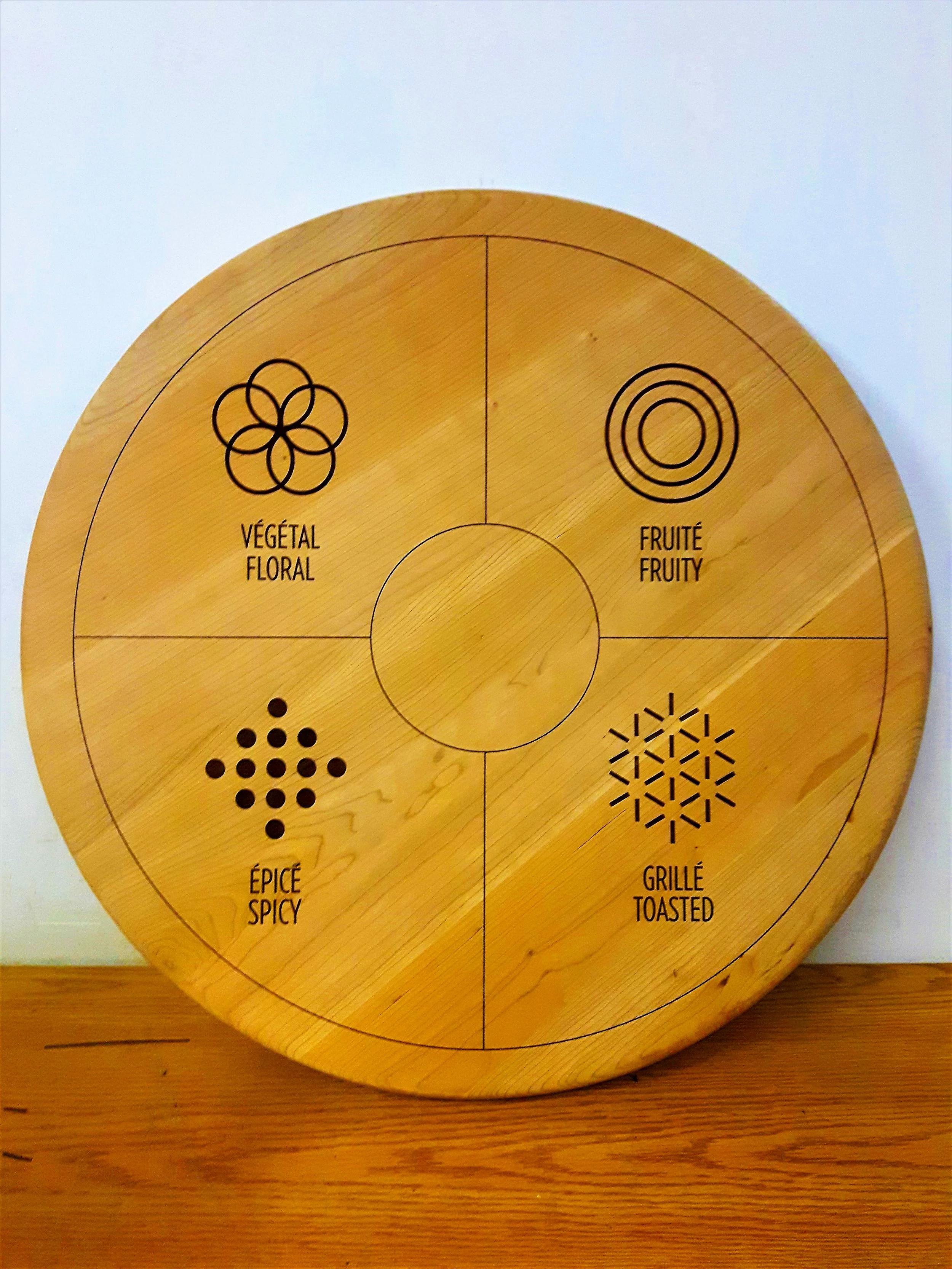 Gravure Laser Sur Bois – Décoration Artisanale, Forme Cercle, Fait Main, Pour Adulte