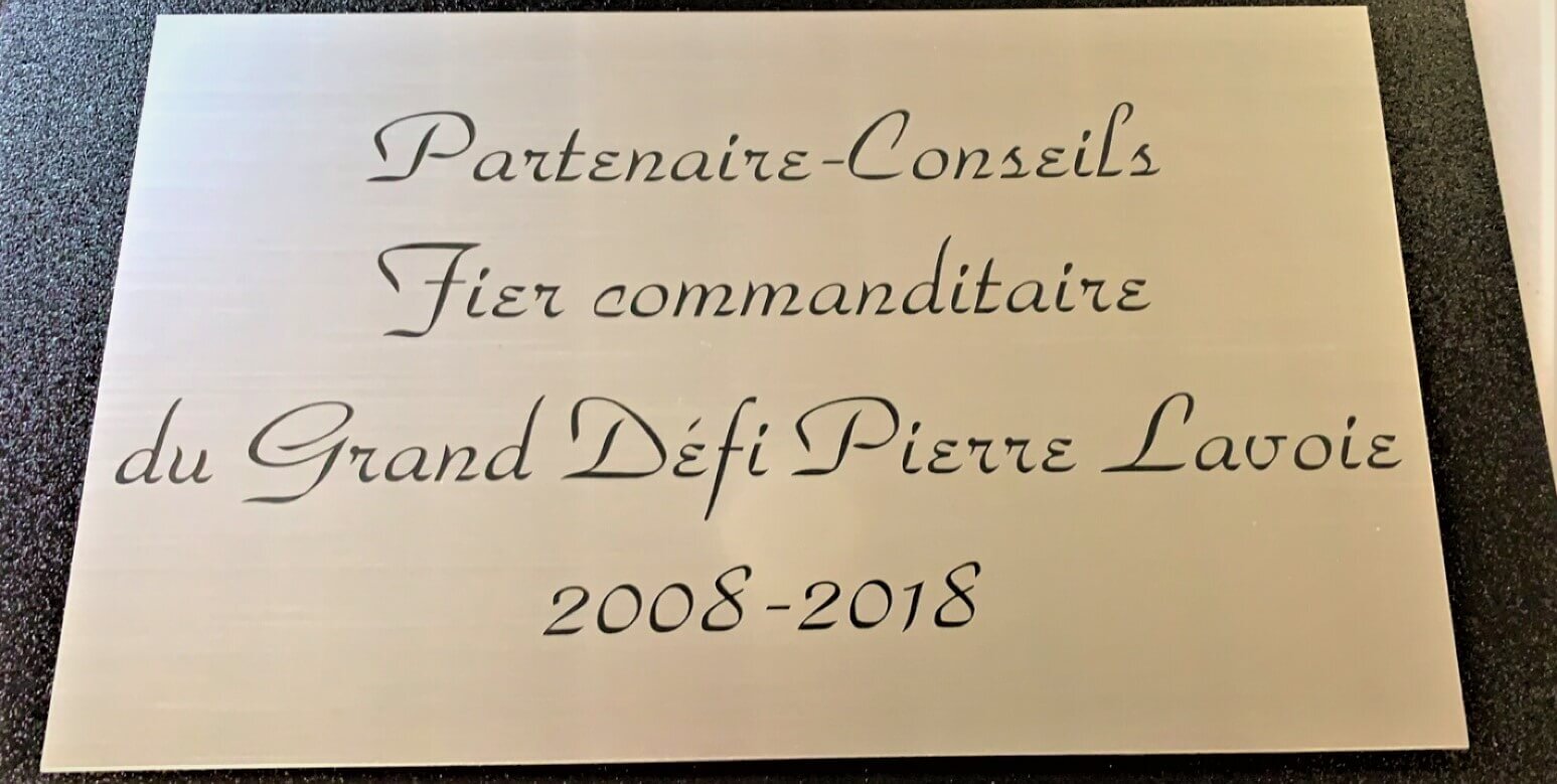 Plaque d'identification personnalisé