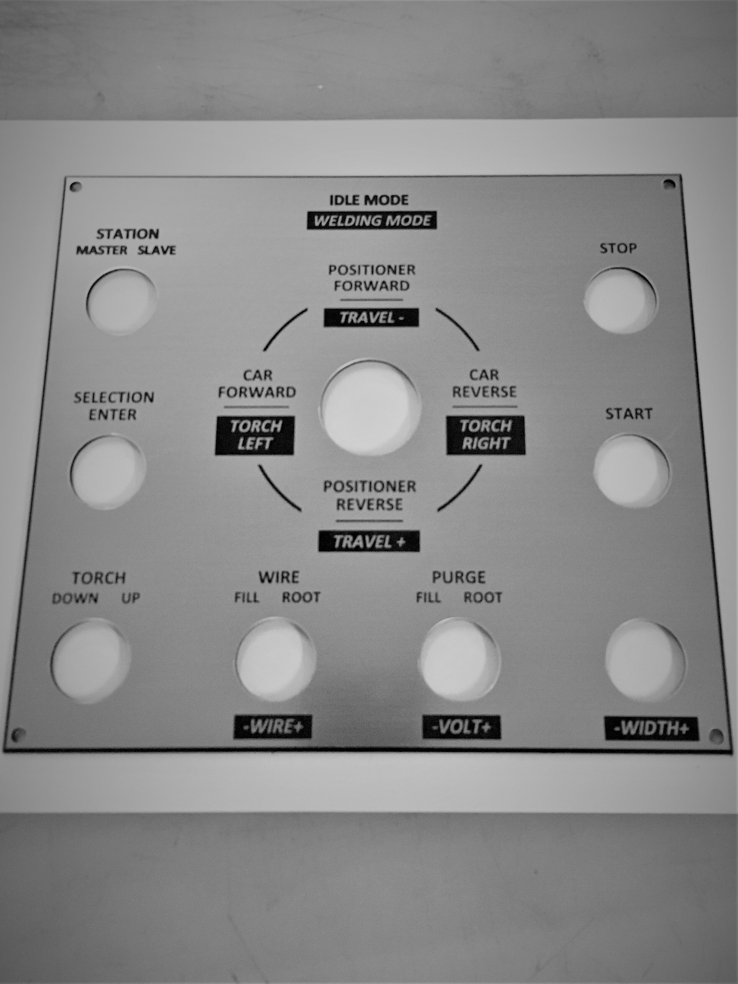 Control panel board lamicoid laser engraving