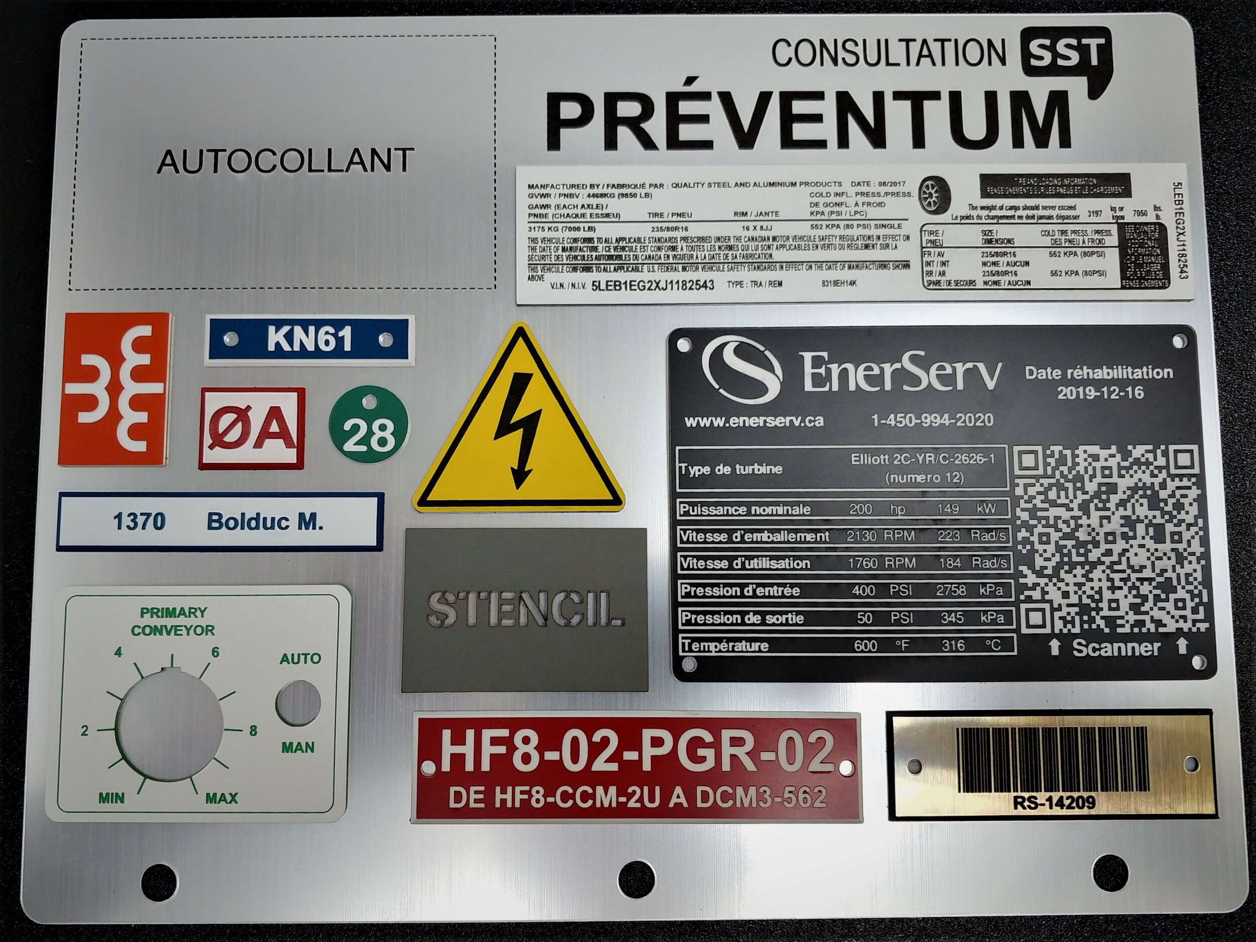 Laser marked lamicoid tags