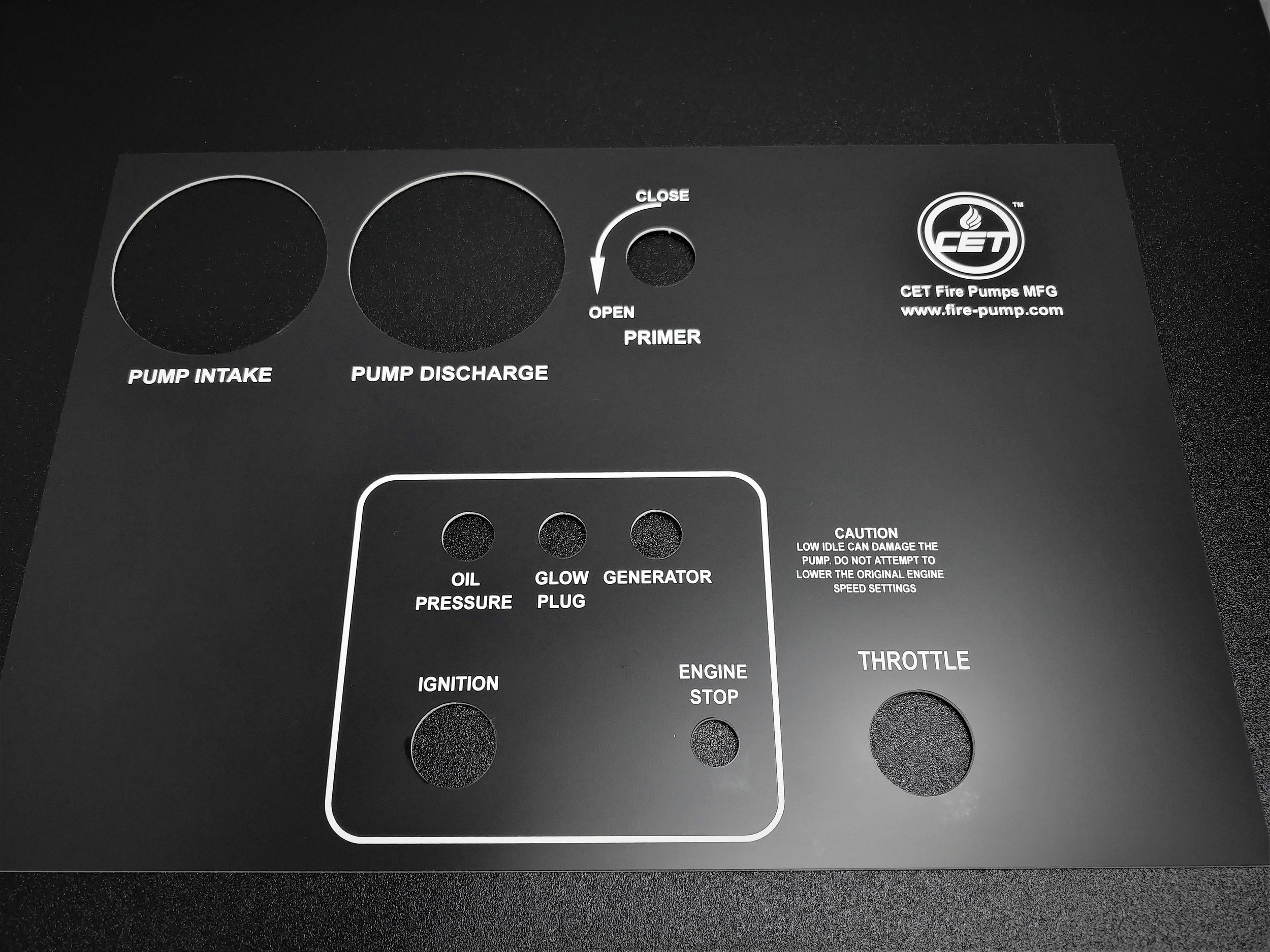 Lamicoid Plastic Control Board