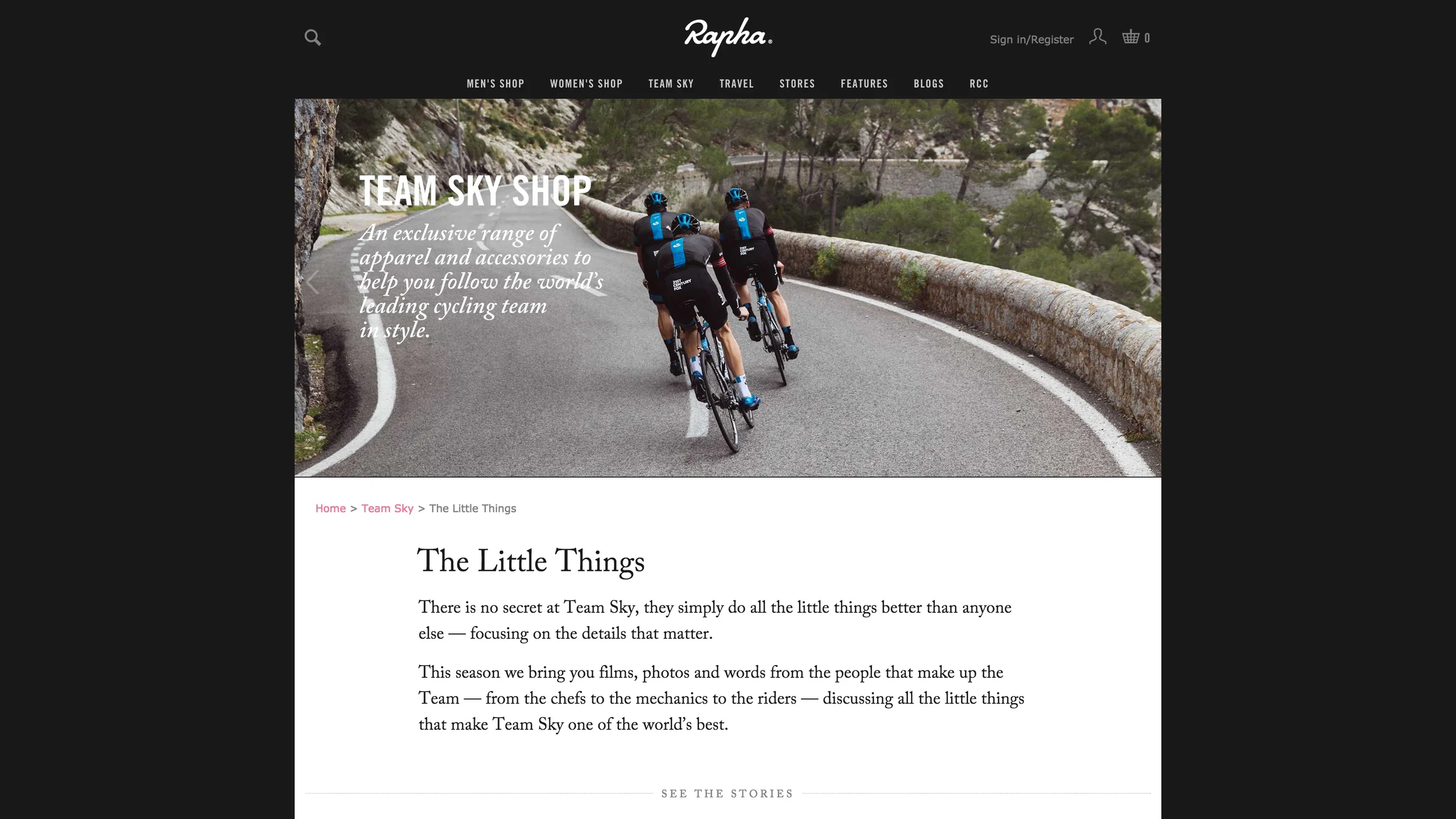    View the Rapha website here.   