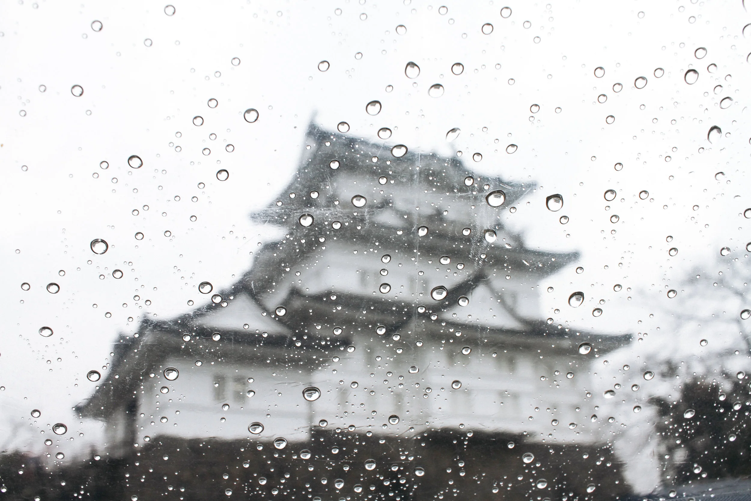 CRYING CASTLE ODAWARA CASTLE, KANAGAWA Earlier this year, my good friend Kelcie came to Japan with her friend Shimmy (who is now my friend!) and we went on an adventure. The night before we went we literally pulled out our laptops and googled a place to visit. Within 20 minutes we decided on odawara and booked our airbnb right then. It was the type of spontaneity I love! We had a blast touring a new place and staying at a cute hostel. We went to Odawara castle in the pouring rain which felt like a bummer, but then I looked through my umbrella and realized the castle looked amazing in the rain. After looking at this photo...it might be one of my favorite photos I have ever taken. 
