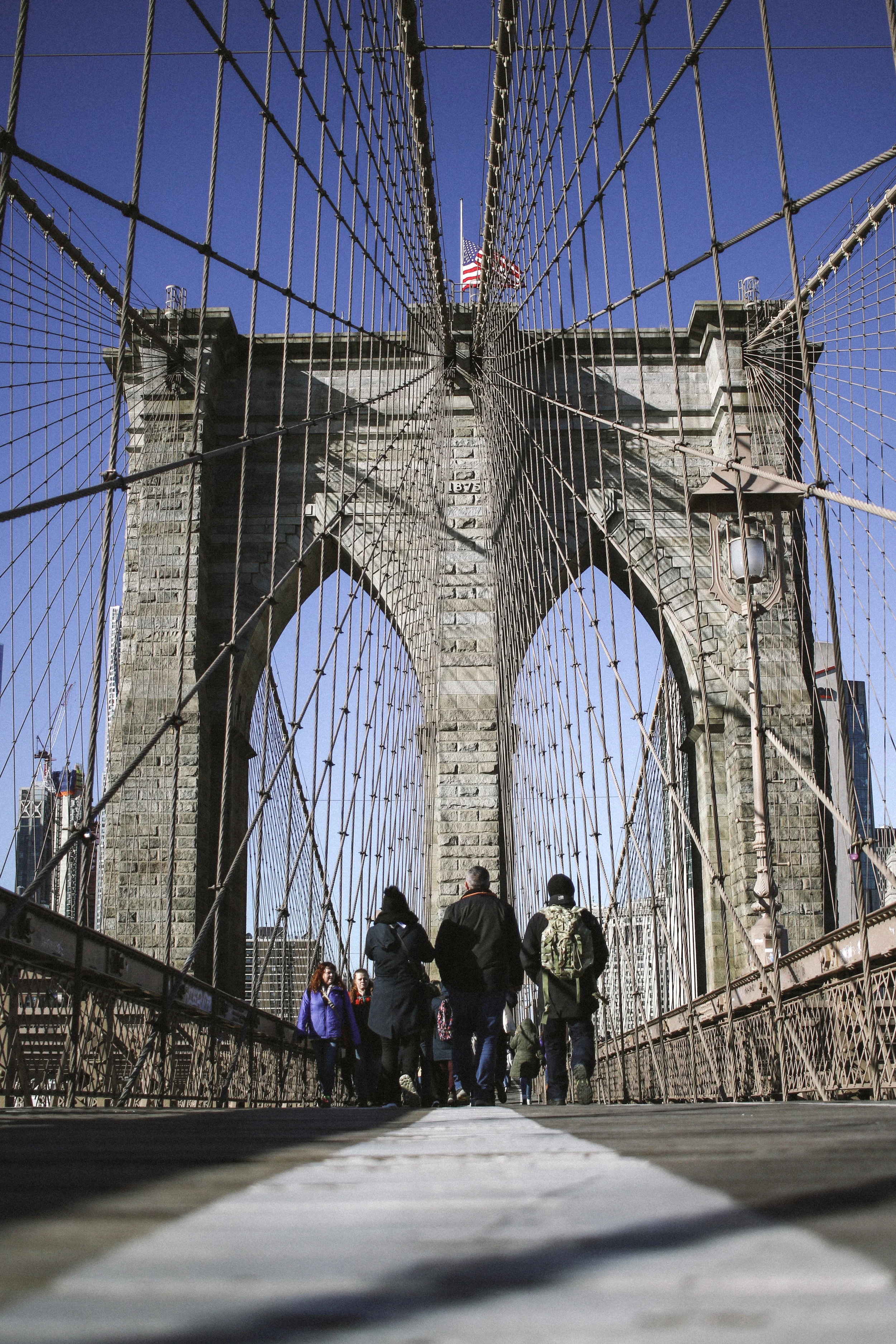 17. BROOKYLN BRIDGE One of my favorite things about traveling to big cities is seeing iconic landmarks in person. I have seen many photos of the Brooklyn bridge before, so being able to see it with my own eyes was a treat! It’s a beautiful structure, with old wooden boards on your feet and massive arches up above. Emiko and I walked across it to Brooklyn in the crisp winter air..ahhhh New York City.