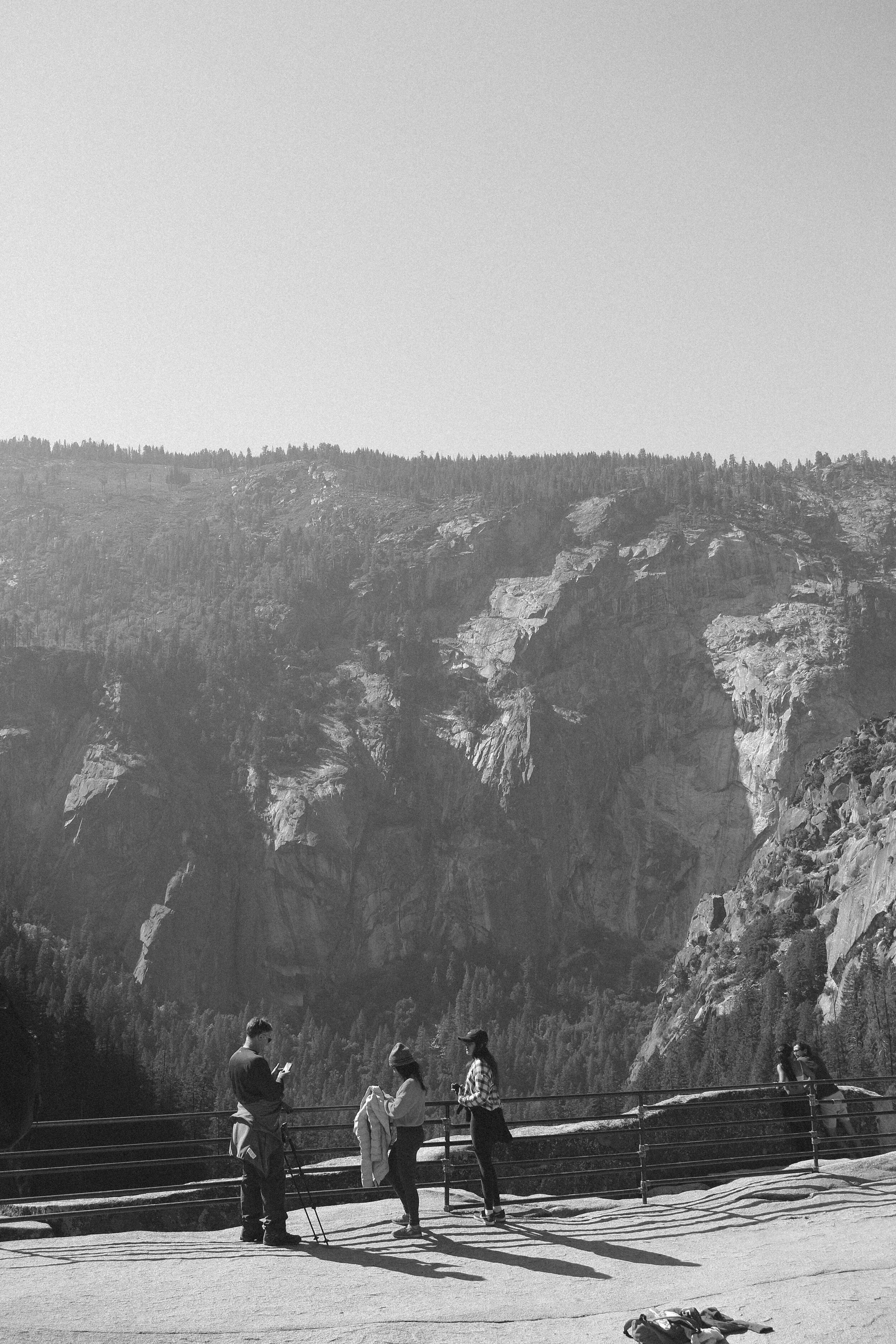 Vernal Falls - On Saturday we decided to do one longer hike…up to Vernal Falls, the Emerald pools, and if we were feeling up to it…Nevada falls. The weather was PERFECT and the views all the way up and down were spectacular. We made it up the steep path on the Mist trail and I took this shot at the top near the Emerald Pools.