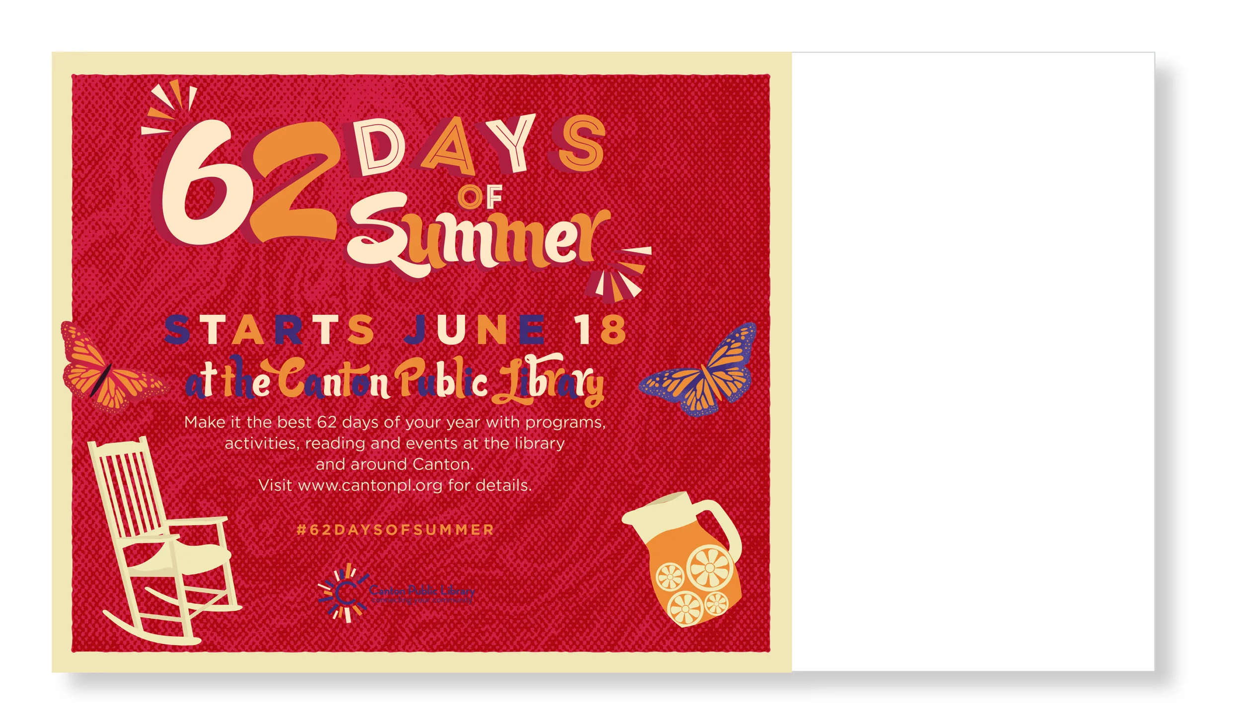 Back of mailer to promote the summer program