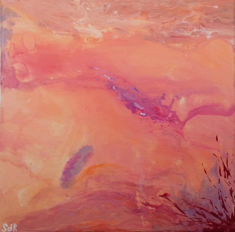 Can't Go Back Mixed media on canvas 12x12" $95