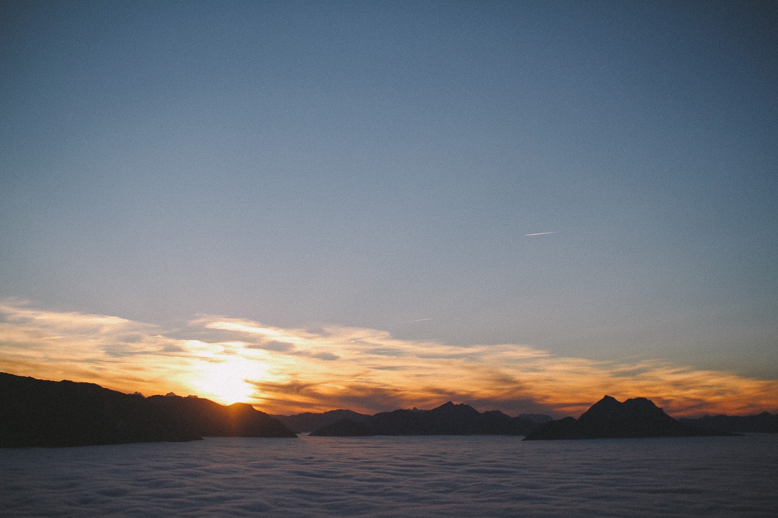 Above the clouds
