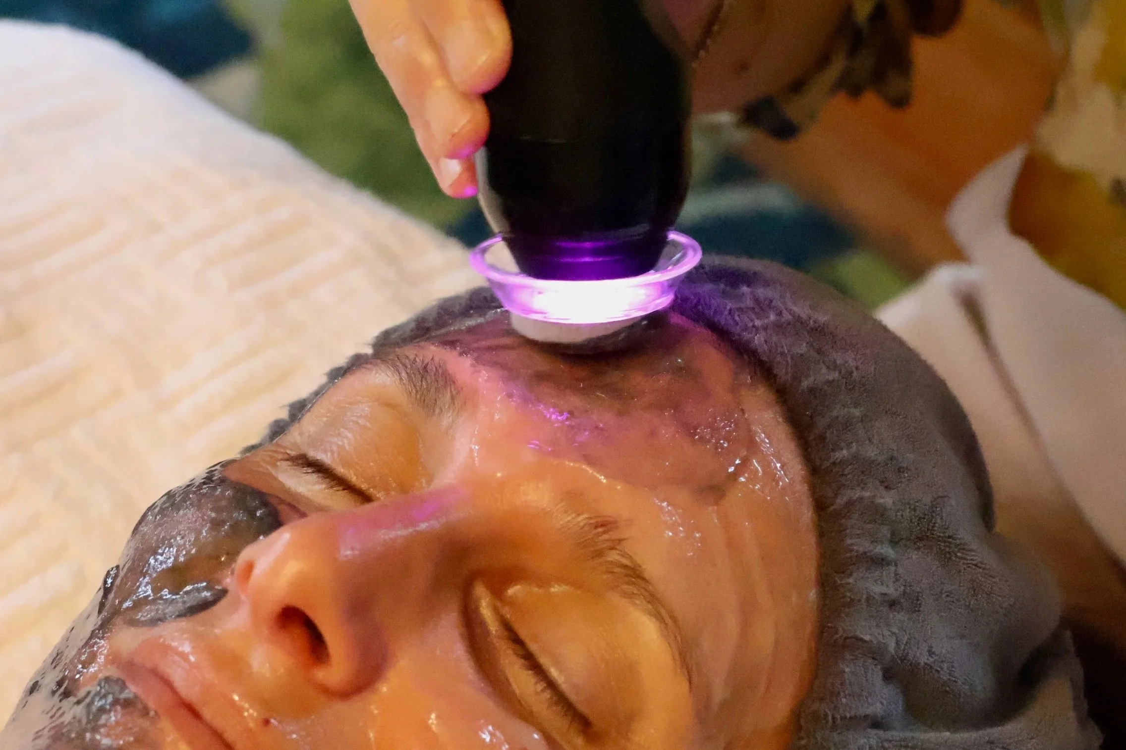 Essential organic facial treatment for healthy, balanced skin at Pure Eco Spa