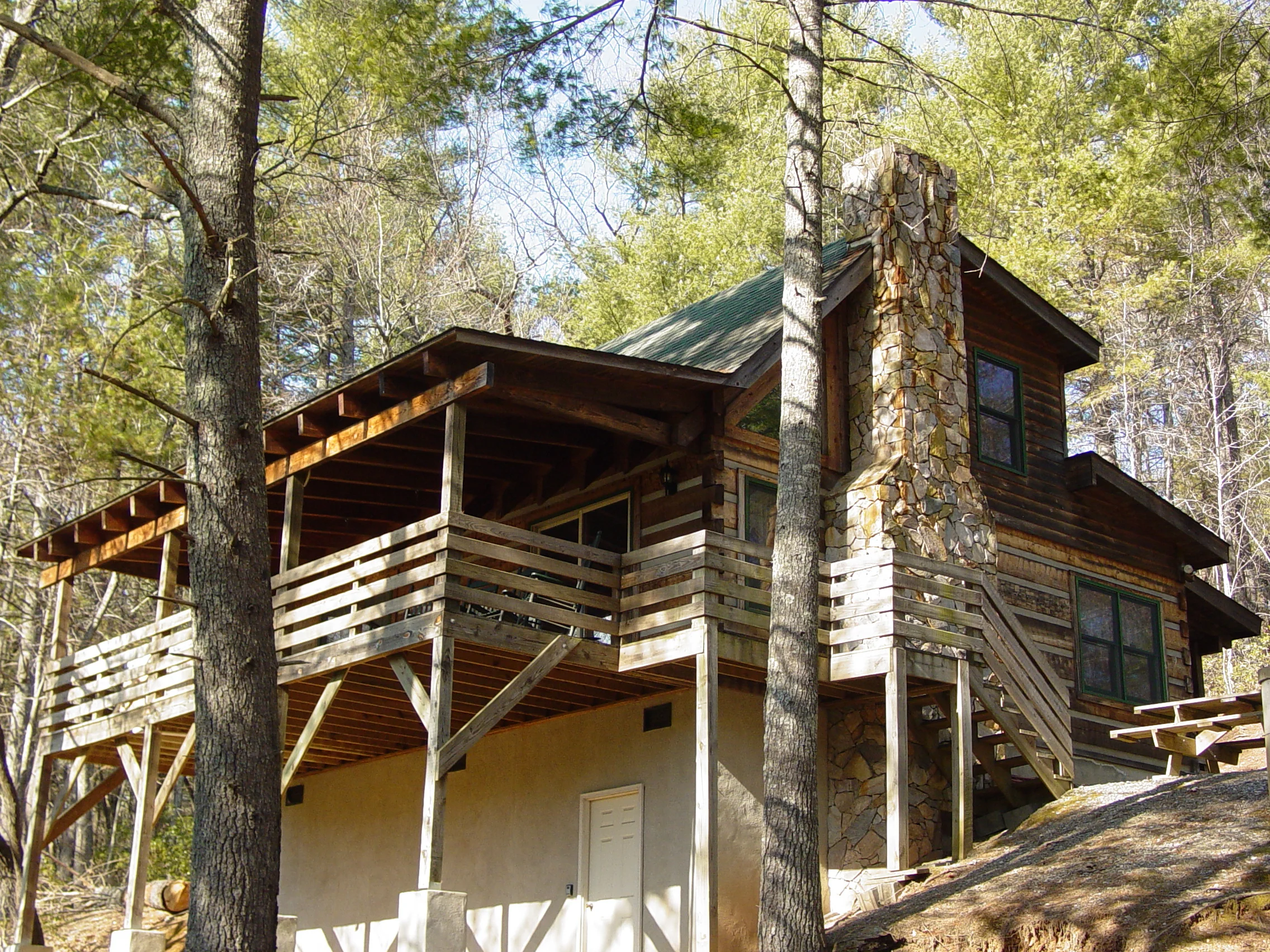 Deer Run Secluded Log Cabin Vacation Rental Near Boone Nc