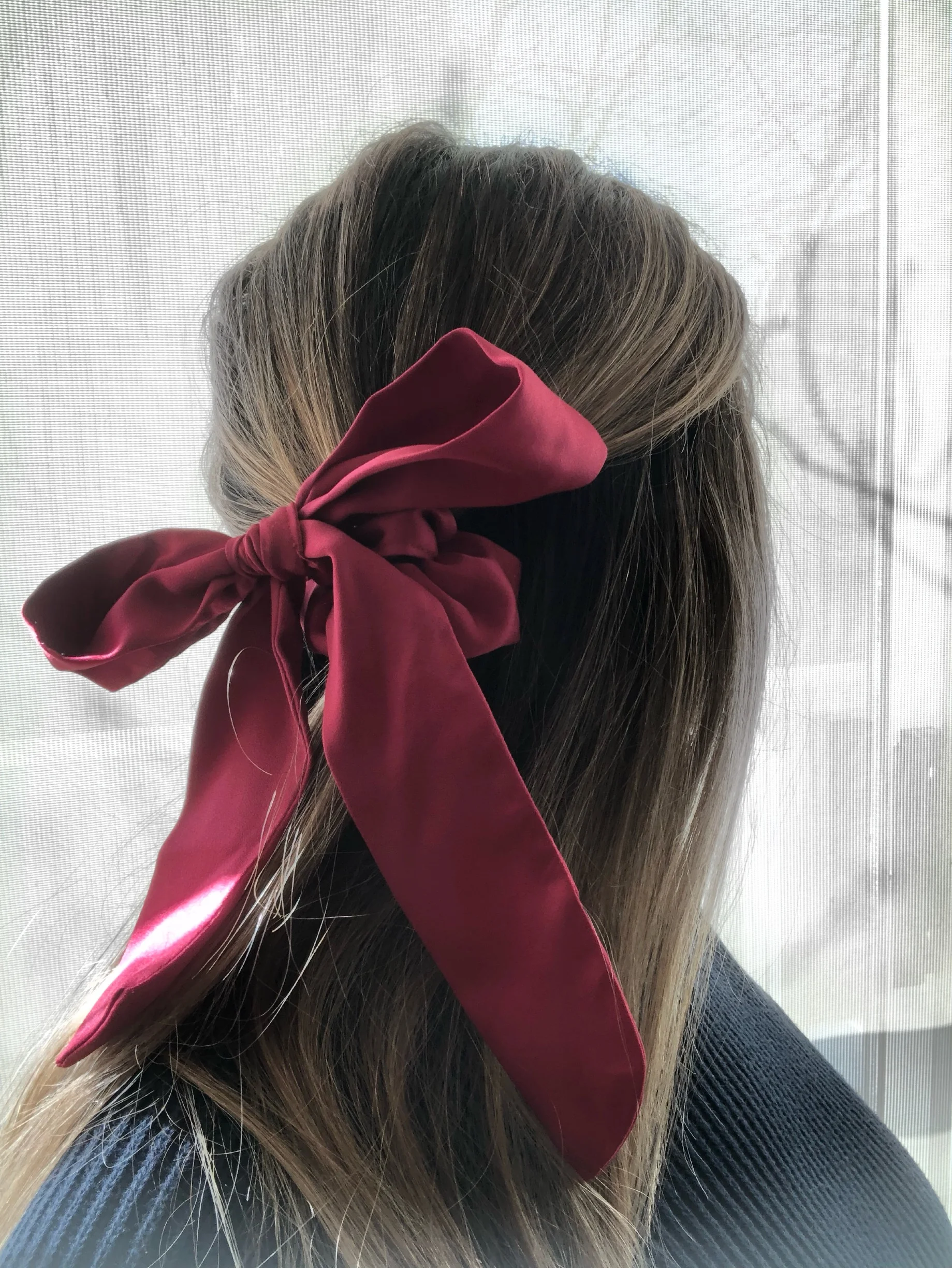 Fashion Hair Trend Report: recycled ecofriendly bow scrunchies!