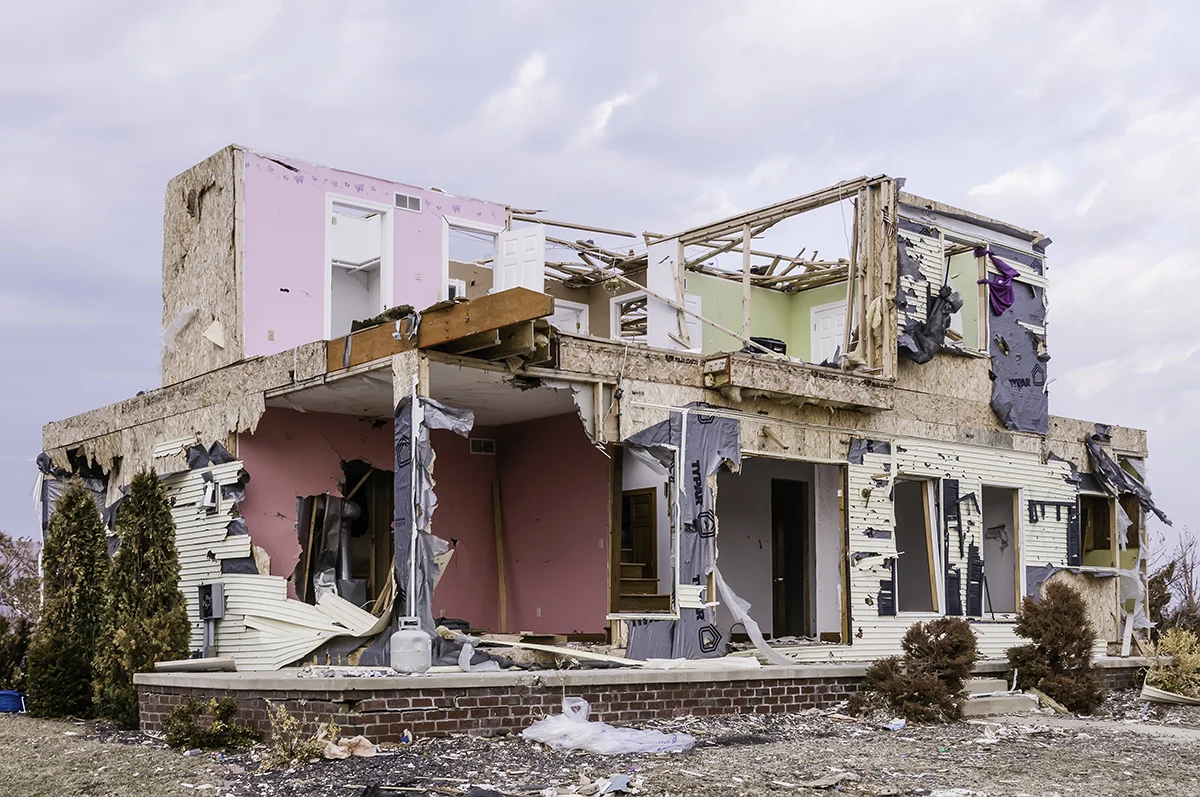 Tornado damage