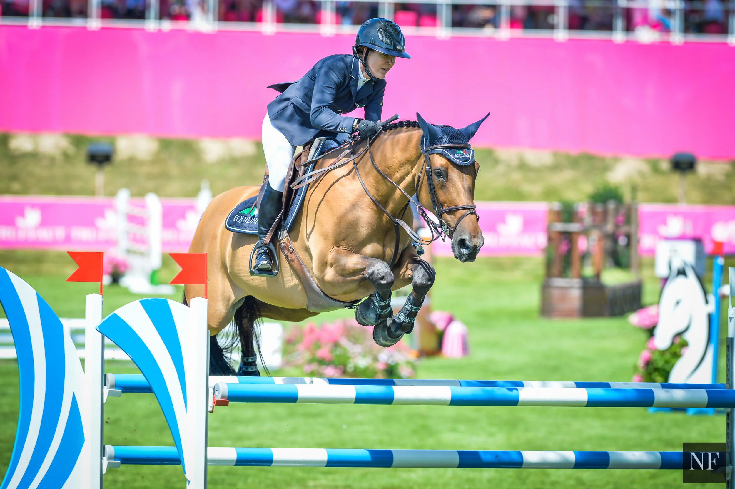 Lauren and Waterford compete at The Winter Equestrian Festival, Wellington, Florida, April 2017
