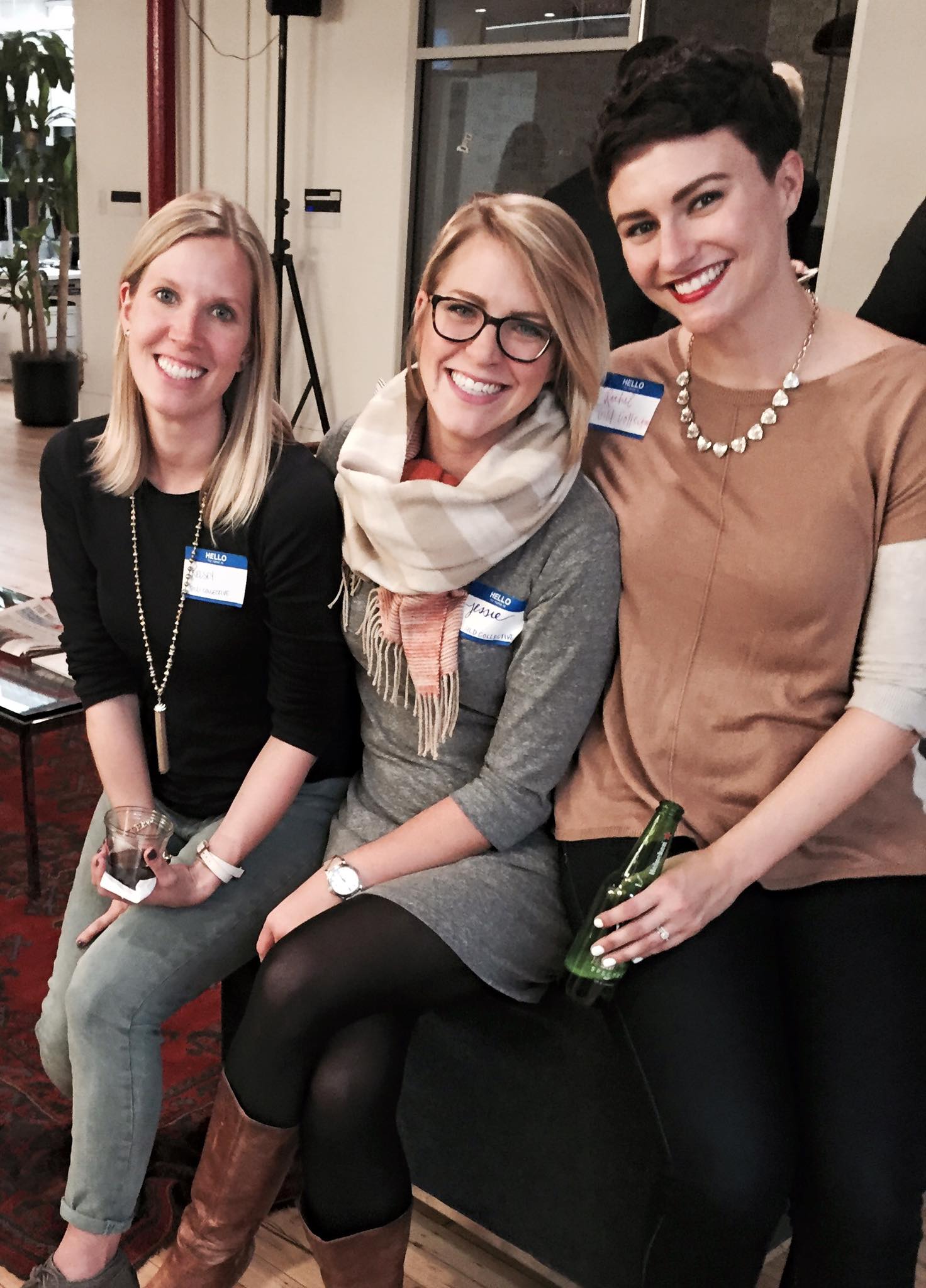 Gild Collective co-founders in New York City. From left: Kelsey Pytlik, Jessie Deye, Rachel Bauer McCreary.