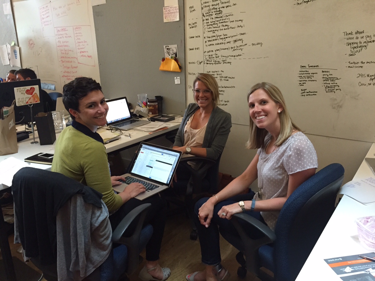 Gild Collective cofounders (from left): Rachel Bauer McCreary, Jessie Deye and Kelsey Pytlik