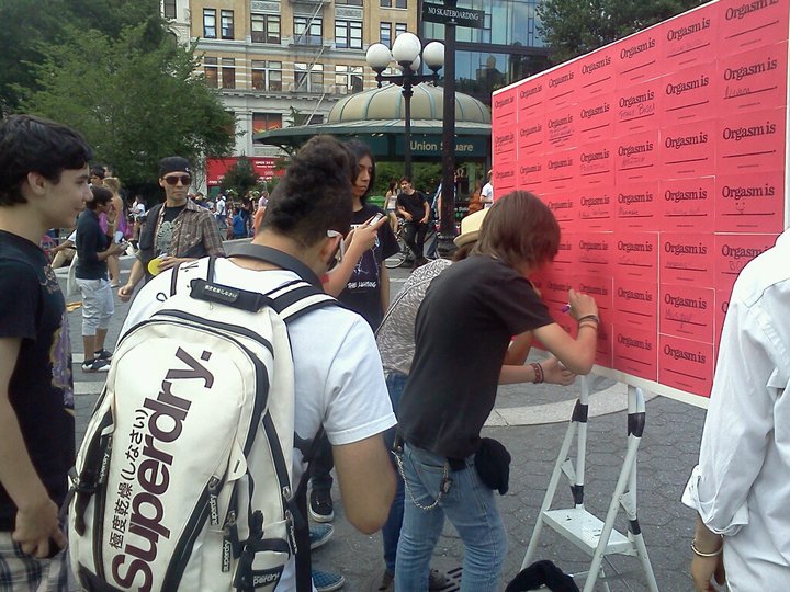 Orgasm Is in Union Square, July 2011
