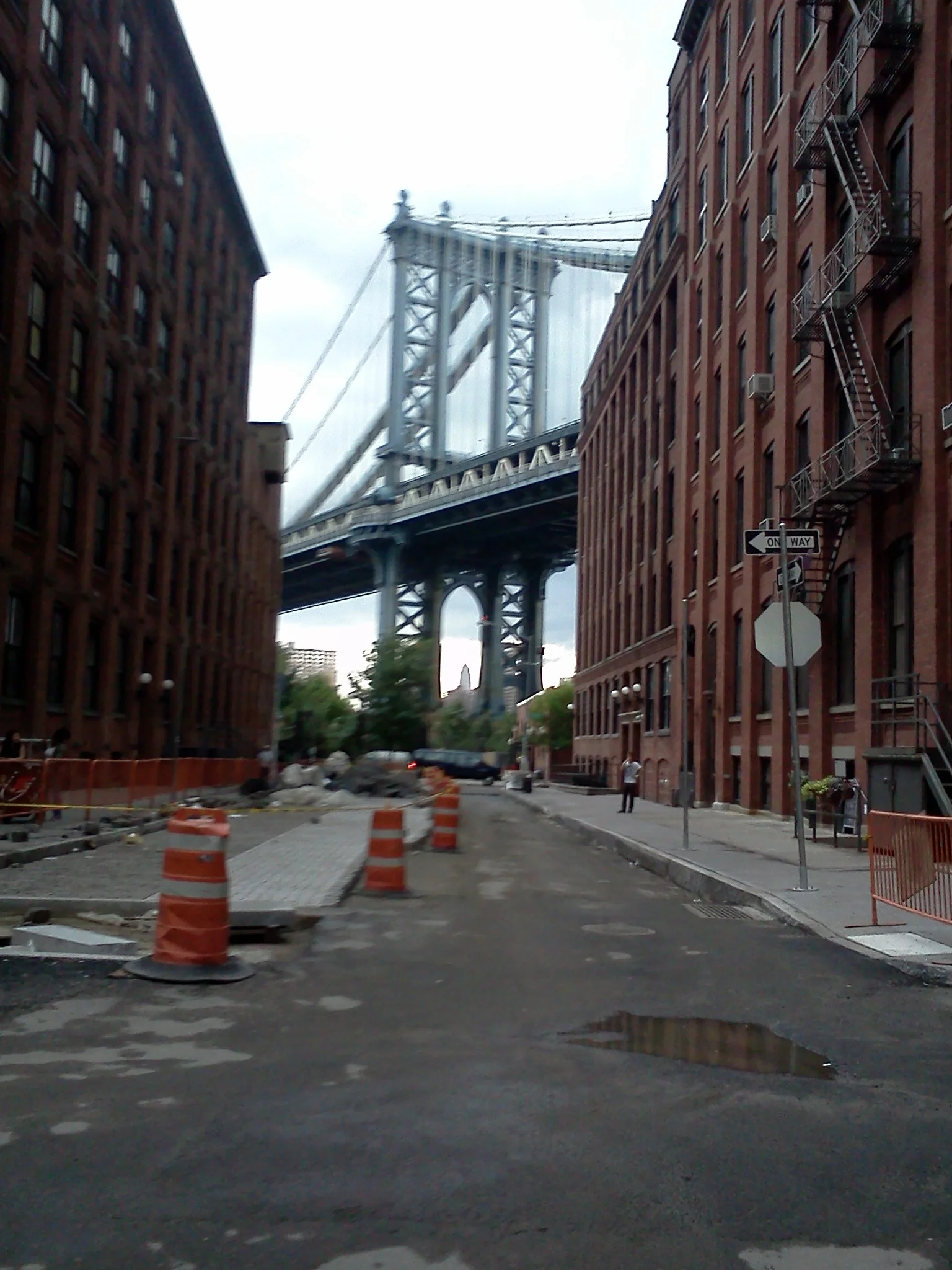 Manhattan Bridge from Brooklyn, August 2011