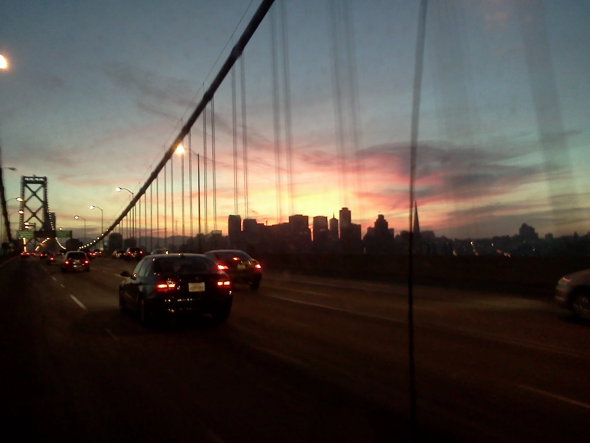 SF skyline from Bay Bridge