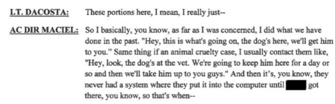 Maciel admits that Forever Paws never had a “system” until Casey arrived which was in 2017.