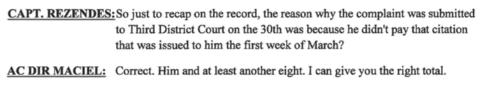 New Bedford ACO Maciel on record stating he has taken multiple people to court over these citations that have NEVER been sent out legally in 21 years.